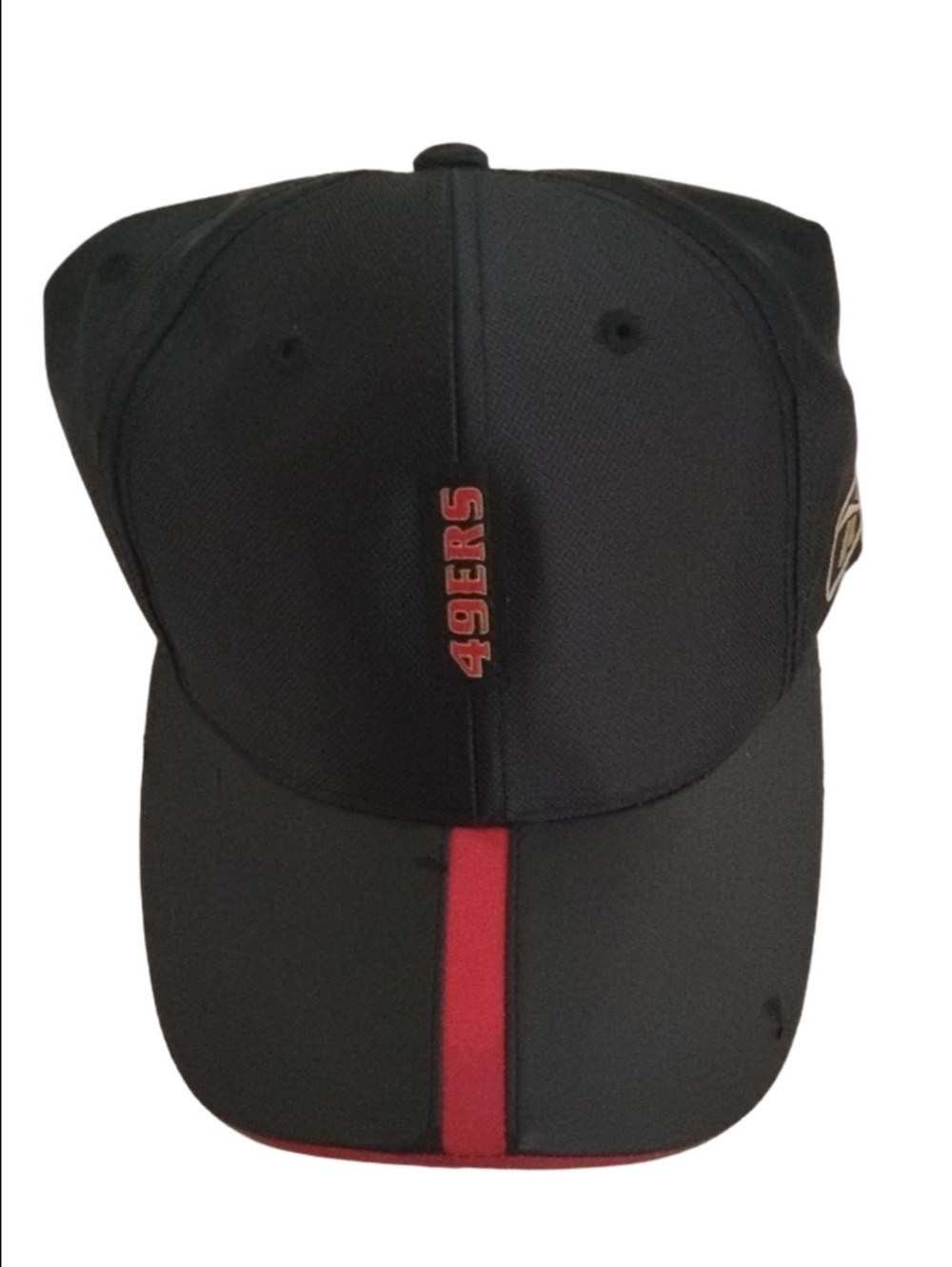 Reebok NFL Equipment Black & Red SF 49ers Baseball Cap